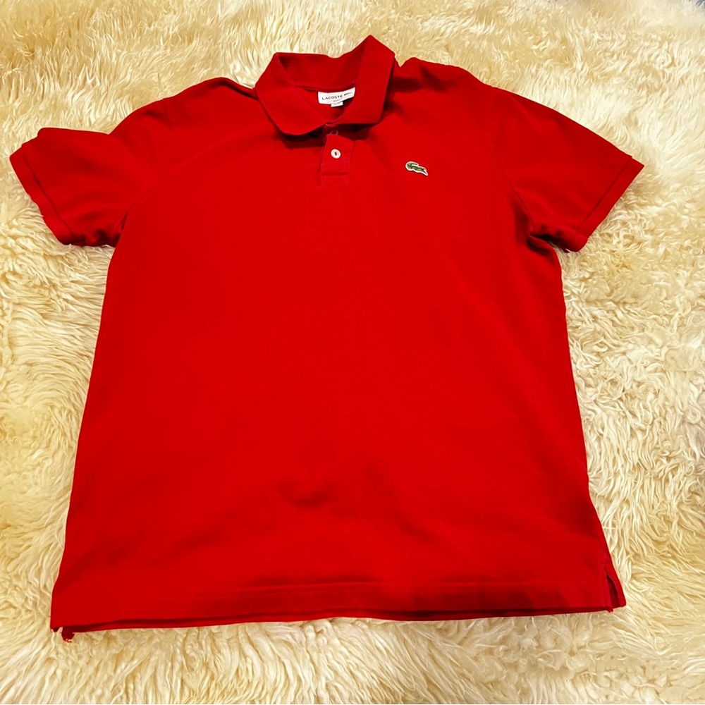 Lacoste Men’s Red Polo Top